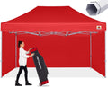 ABCCANOPY Premium Canopy Tent Commercial Instant Shade 10x15 Premium-Series, Red