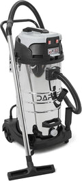 Dapper Supply 26.5 Gallon 11 Peak HP Wet/Dry Vacuum, Stainless Steel Tank, 2 in 1 Function Portable Shop Vacuum with Attachments, Built-in Drain Ideal for Jobsite, Garage & Workshop.