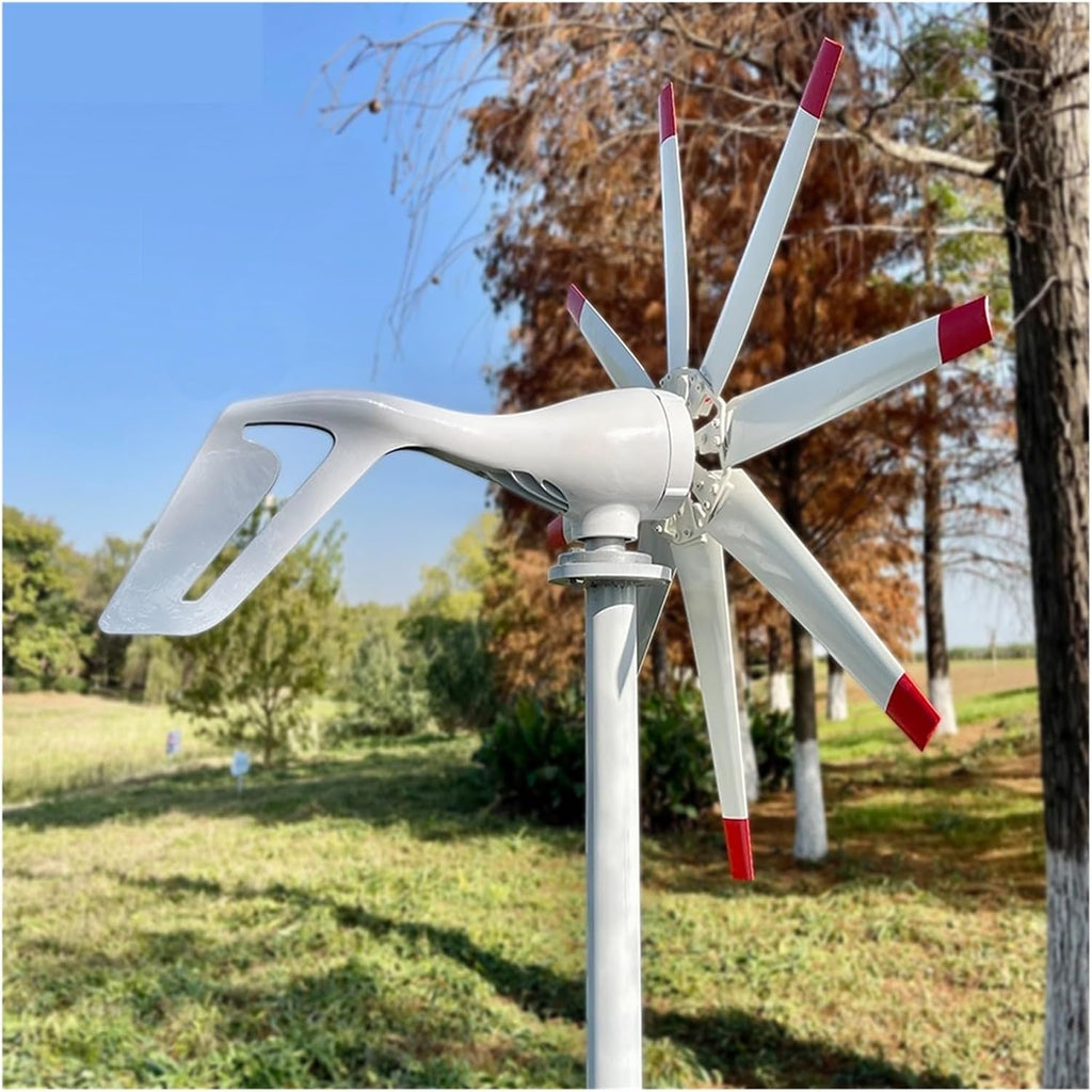 Wind Turbine Generator Kit, 3000W Horizontal Wind Turbine nerator 3KW 12V 24V 48V Alternator Free Energy Windmill for Home Farm for Hybrid Solar Wind System(48V)