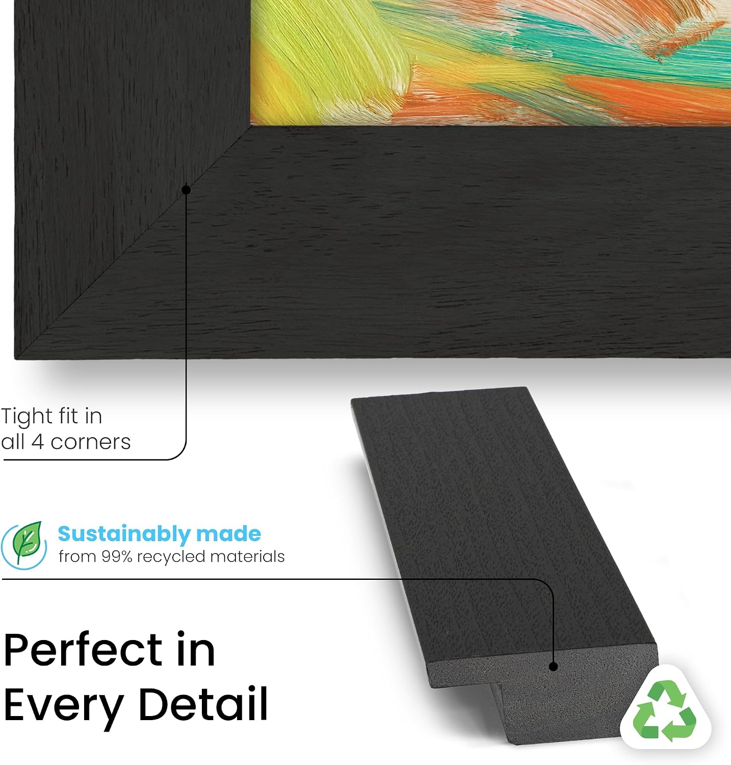 Museum Espresso 43' Slim Deco TV Frame - Compatible ONLY with Samsung The Frame TVs (Fits 2021-2026, LS03A, LS03B, LS03C, LS03D, LS03FA)