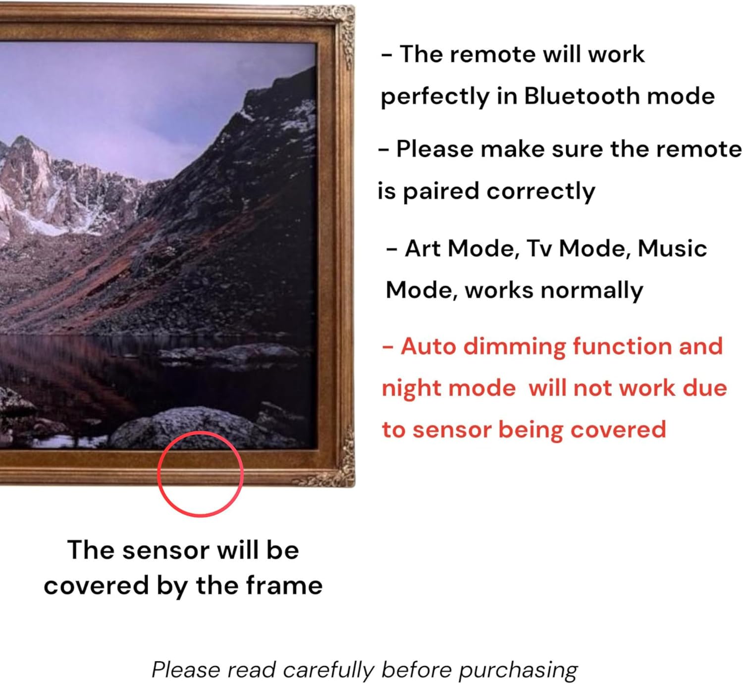 32, 43, 50 & 55 Inch Handmade wood ornate TV Frame for Samsung The Frame TV. Bronze Finish (not for use with other models) (55 INCH)