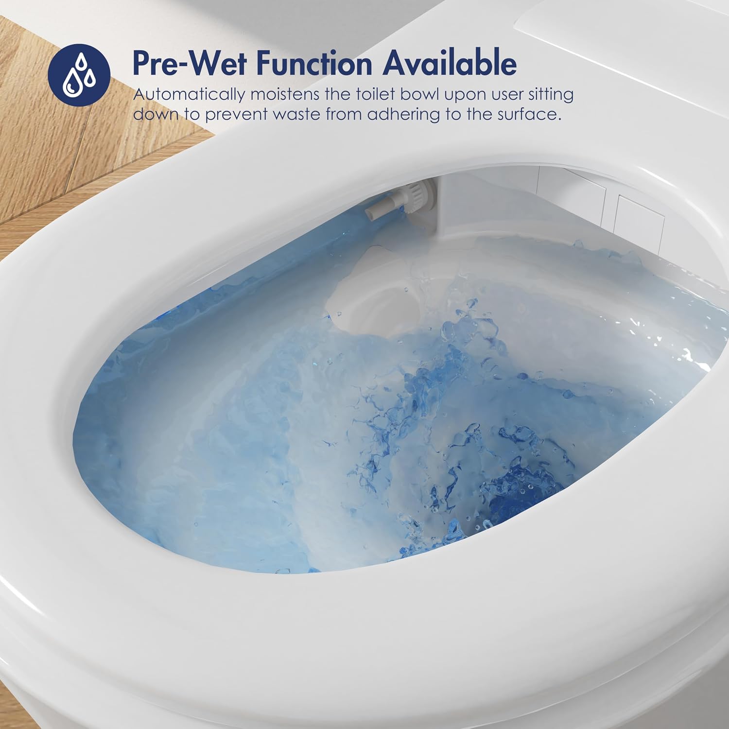 Smart Toilet with Bidet Built in, Eridanus One Piece Bidet Toilet for Bathrooms, Warm Water Wash & Dryer, Foot Sensor Flush, Elongated Heated Seat, Auto Open/Close with Digital Display, White & Black
