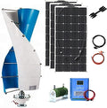 3000W Wind Turbine Generator Kit 12V 24V 48V 96V 120V With 300W Solar Panel And Controller Vertical Axis Wind Turbine Free Energy Windmill Home Use Three Phase Generator(24V)