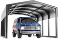 Metal Carport 12x20ft Heavy-Duty | Military-Grade Reinforced Garage Kits with Steel Roof & Hurricane | 100lbs/Sq.Ft Snow/RV/Camper/Truck/Tractor Shelter