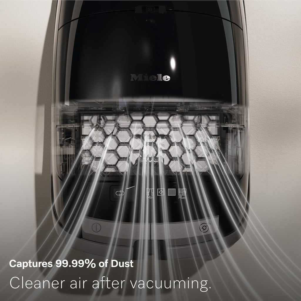 Miele Guard M1 Bagged Canister Vacuum Cleaner with AirClean Filter, AllTeQ Universal Floorhead, AllFloor Brush and LED Icons, Terra Red – 12704600