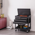 4-Drawer Rolling Tool Chest with Lock – Heavy-Duty Powder-Coated Steel Tool Box Cart on Wheels, Durable Organizer for Garage, Warehouse, Workshop, and Repair Shop