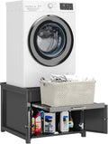 Laundry Pedestal for Washer and Dryer, Heavy Duty Metal Washer Dryer Pedestal Stand With Basket Shelf, 29' Universal Fit Anti-Vibration Washing Machine Stand, 770 LBS Capacity, 29'W×29'D×23'H