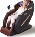 2026 4D Massage Chair Full Body, Zero Gravity Massage Chair with SL-Track & Heating, Massage Shiatsu Recliner Chair with Smart Voice Control, Touchable Screen, Airbags (Brown)
