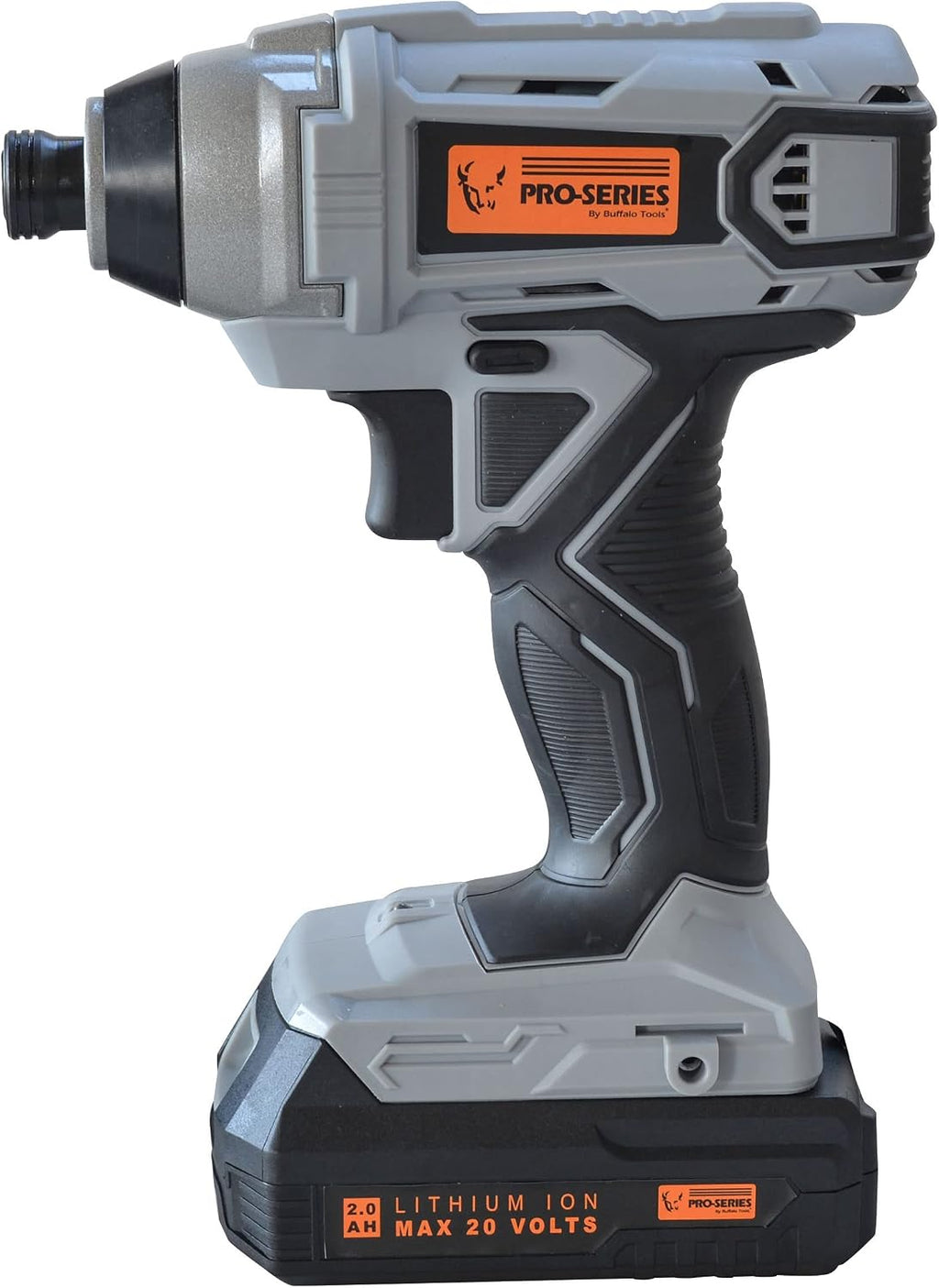 Buffalo Tools LIDDFKIT20: 5 Piece Combo Kit With Fan - 3/8 Inch Drill And 1/4 Inch Impact Driver Set With 20V Lithium Ion Rechargeable Battery And Charger And 3-Speed Cordless Fan
