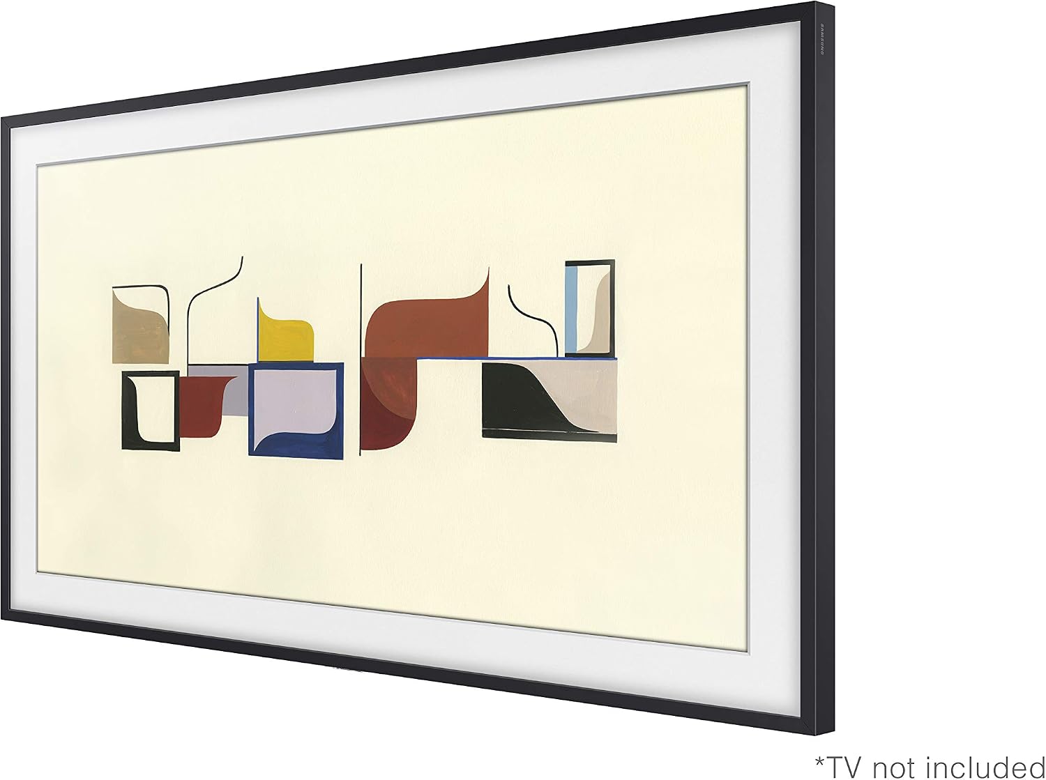 SAMSUNG 75-inch Class The Frame Customizable Bezel - Black (SCFT75BL/ZA, 2020 Model)