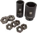 Steelman 9-Piece Split Die Wheel Stud Repair/Rethreading Kit, Indexing Pins, Steel, Repairs Threads on Wheel Studs and Bolts, Two Sockets Included
