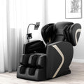 GDFStudio Full Body Massage Chair, Zero Gravity Recliner with Heating, Air Pressure, Foot Rollers, Bluetooth Speaker & Adjustable Intensity, 5 Automatic Modes for Home & Office Relaxation