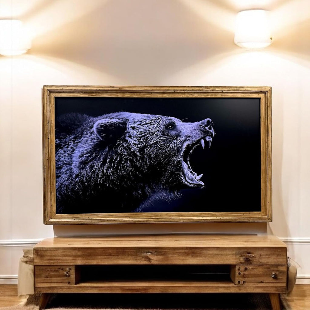 32, 43, 50 & 55 Inch Handmade rustic wood frame. Only works for Samsung The Frame TV and Pro TV. Light Wood Stain (not for use with other models) (50 Inch)