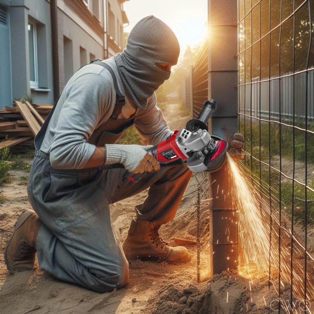 NEW! 20-Volt Lithium-Ion Cordless Combo Kit (Complete Power Tool Bundle) with 20V Cordless 4-1/2 in. Slide Switch Angle Grinder, 20V 5Ah Battery & 20V Rapid Charger - Fits All BAUER 20 Volt Tools