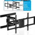 Heavy Duty Dual Arm Articulating TV Wall Mount Bracket for Samsung The Frame 2024 (LS03D) QN55LS03D 55 Inch TV - Tilt & Swivel with Reduced Glare
