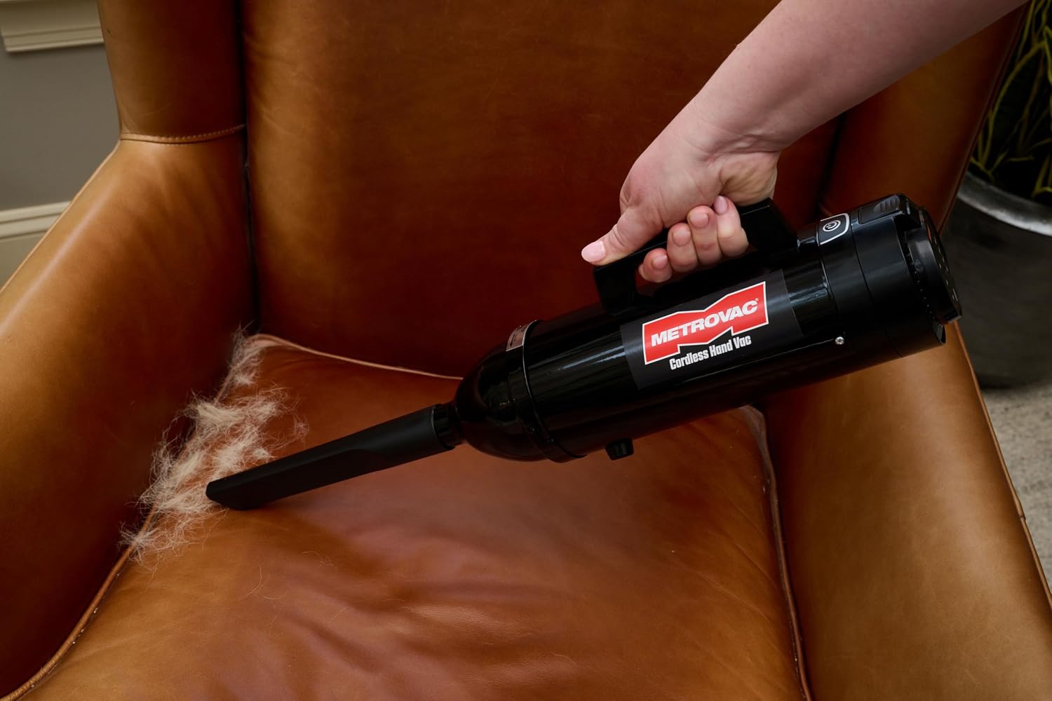 METROVAC CHV-B6 Deluxe Cordless Hand Vac – Powerful, Portable, (2) Rechargeable 250W DC Motor Vacuum Cleaner for Home, Auto Shop, and Pet Hair – Premium Handheld Vacuum with HEPA Filtration - Black