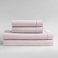 Calvin Klein - King Bed Sheets, Relaxed Garment Washed Cotton Percale Bedding Set with Matching Pillowcases, Deep Pockets, Oeko-TEX Certified (Washed Percale Pink, King)