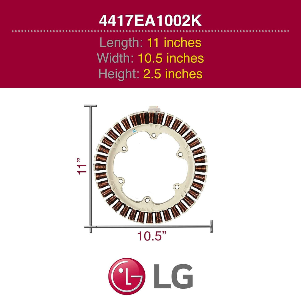 LG 4417EA1002K Genuine OEM Motor Stator Assembly for LG Washing Machines