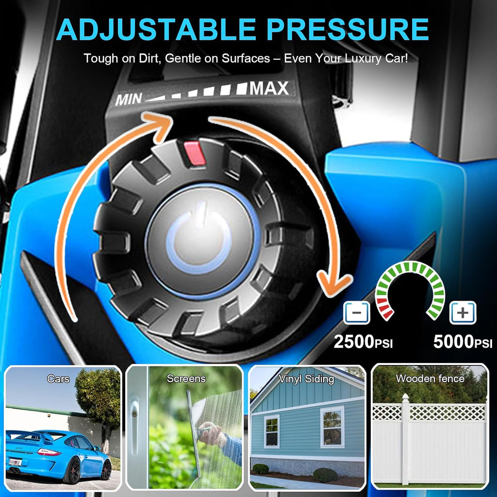 5000 MAXPSI Pres*Sure Washer, Po*wer Cleaner, Blue