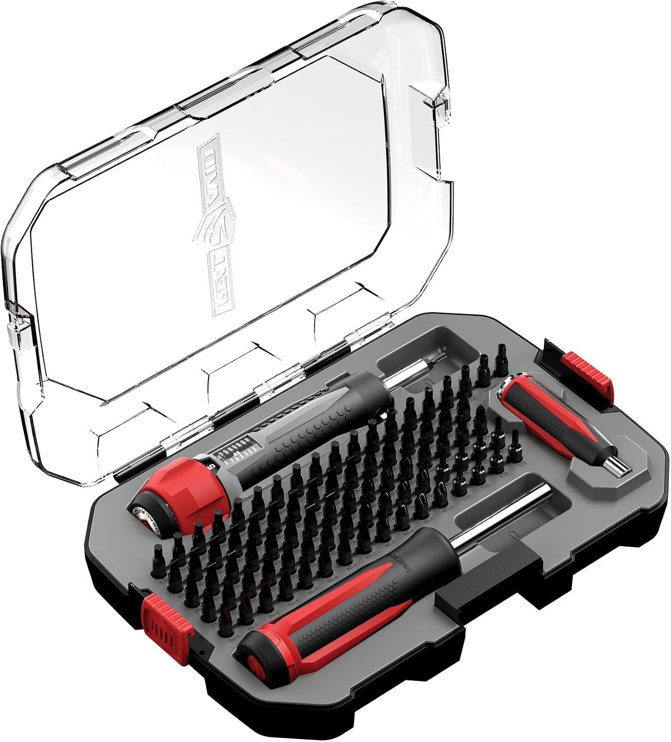 Real Avid Armorers Tool Kit – Precision Torque Wrench Set with 83 Bits, Magnetic Bit Driver, LED Screwdriver - Includes Hex Phillips Torx Drivers with Accurate Inch Pound Settings for Gun Maintenance