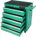 Larmliss 5 Drawers Rolling Tool Box，Tool Chest on Wheels, Lockable Tool Storage Cabinet Organizer Cabinet for Garage, Warehouse, Repair Shop, Workshop