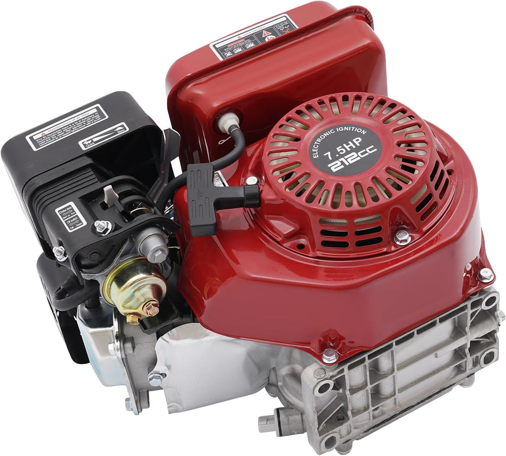 212cc 4-Stroke Pull Start Petrol Engine w/0.95Gal Fuel Tank,3000W 7.5HP Horizontal Air Cooled Single Cylinder Home-use Gas Engine for Water Pumps,Vibrators,Generators,Puffers,Threshers.