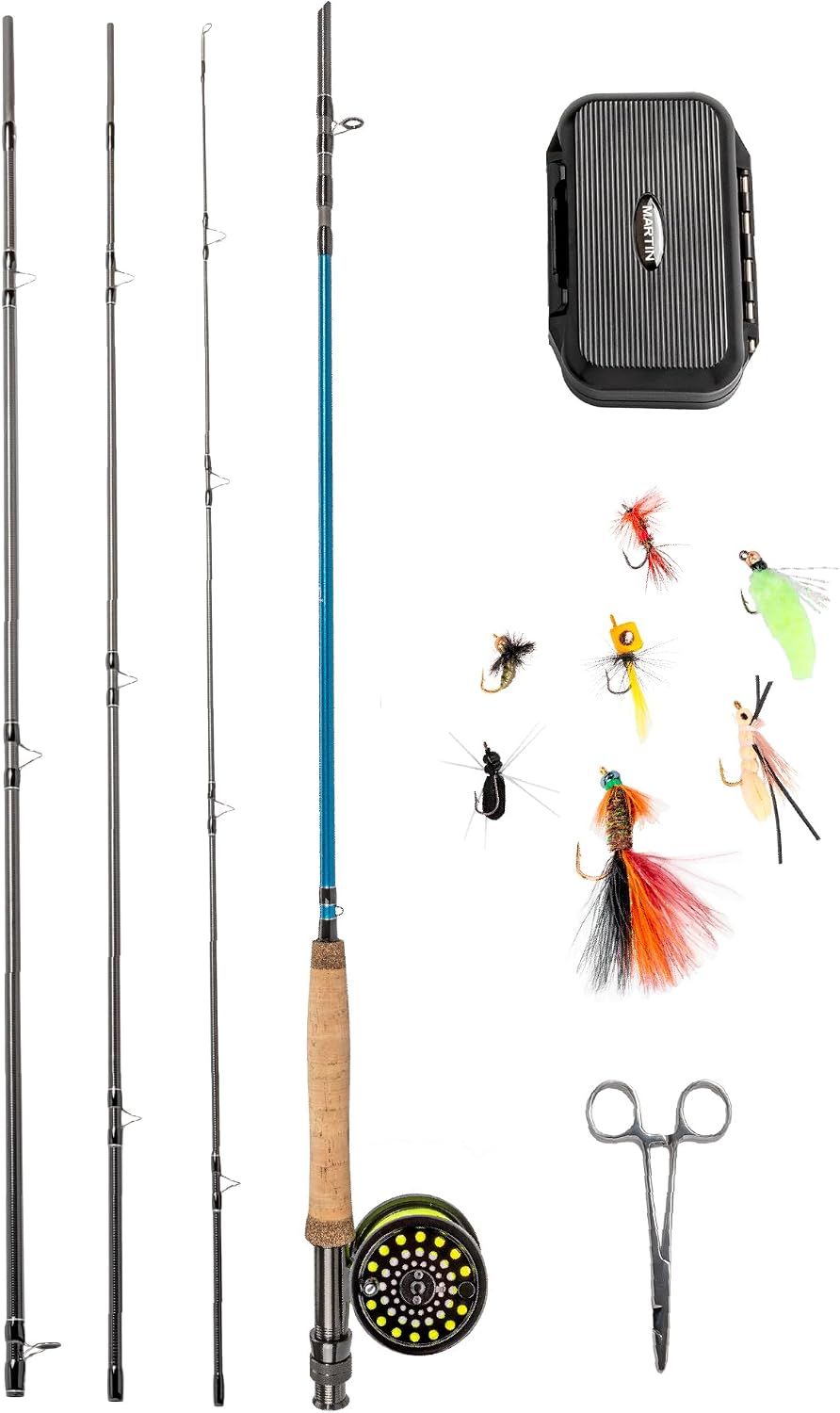 Martin Fly Reel and Fishing Rod Combo Kit