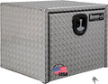 Buyers Products 1735100 Diamond Tread Aluminum Underbody Truck Box w/ 3-Point Compression Latch, 18 x 18 x 24 Inch, Made in the USA, Work Truck Tool Box, Job Box For Storage & Organization