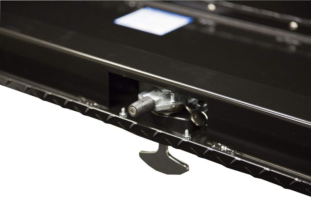 Buyers Products 1725100 Black Diamond Tread Aluminum Underbody Truck Tool Box, 18 x 18 x 24 Inch, Made In The USA, Truck Box For Storage & Organization, Durable Job Box for Truck