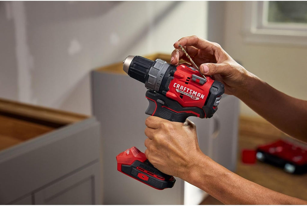 CRAFTSMAN V20 1/2 Inch Drill/Driver Kit with 2 Batteries and Charger (CMCD725D2)