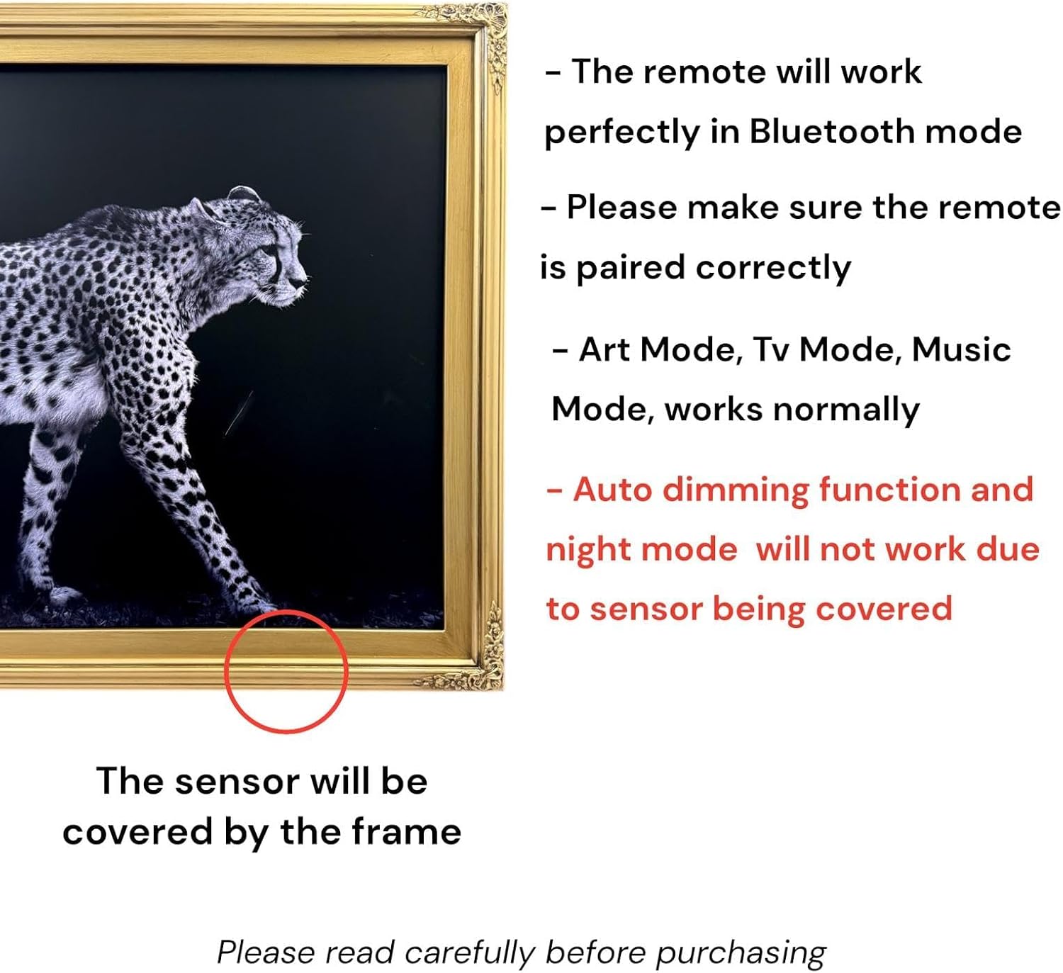 32, 43, 50 & 55 Inch Handmade ornate TV frame for Samsung The Frame TV and PRO model. ANTIQUE GOLD FINISH (not for use with other tv models) (55 INCH)