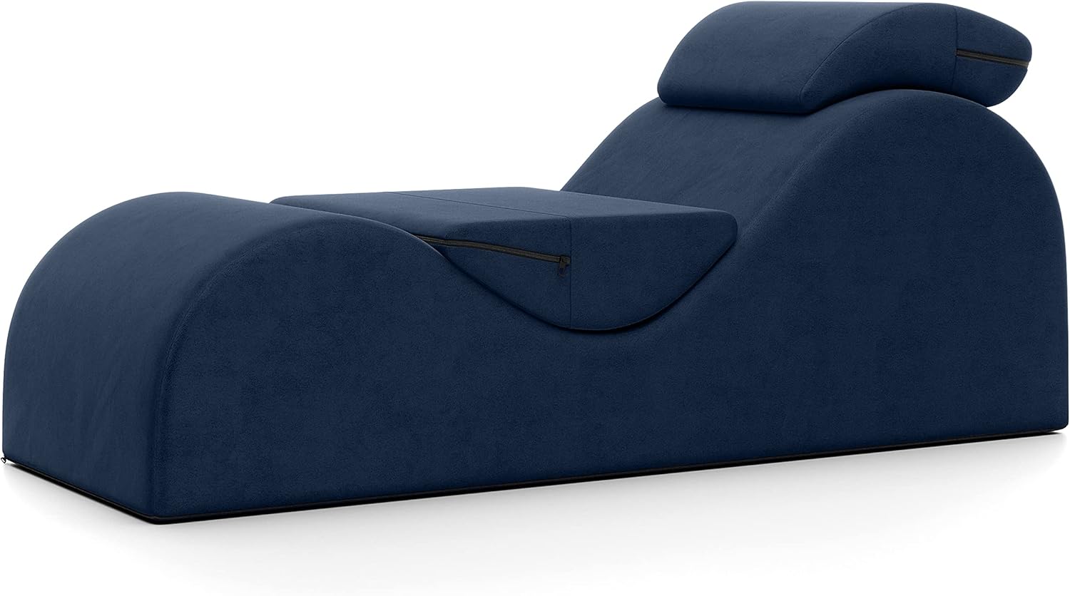 Avana Luvu Lounger - Chaise Lounge Chair for Yoga, Exercise, Massage - High Density Foam - Made in The USA - Dark Blue