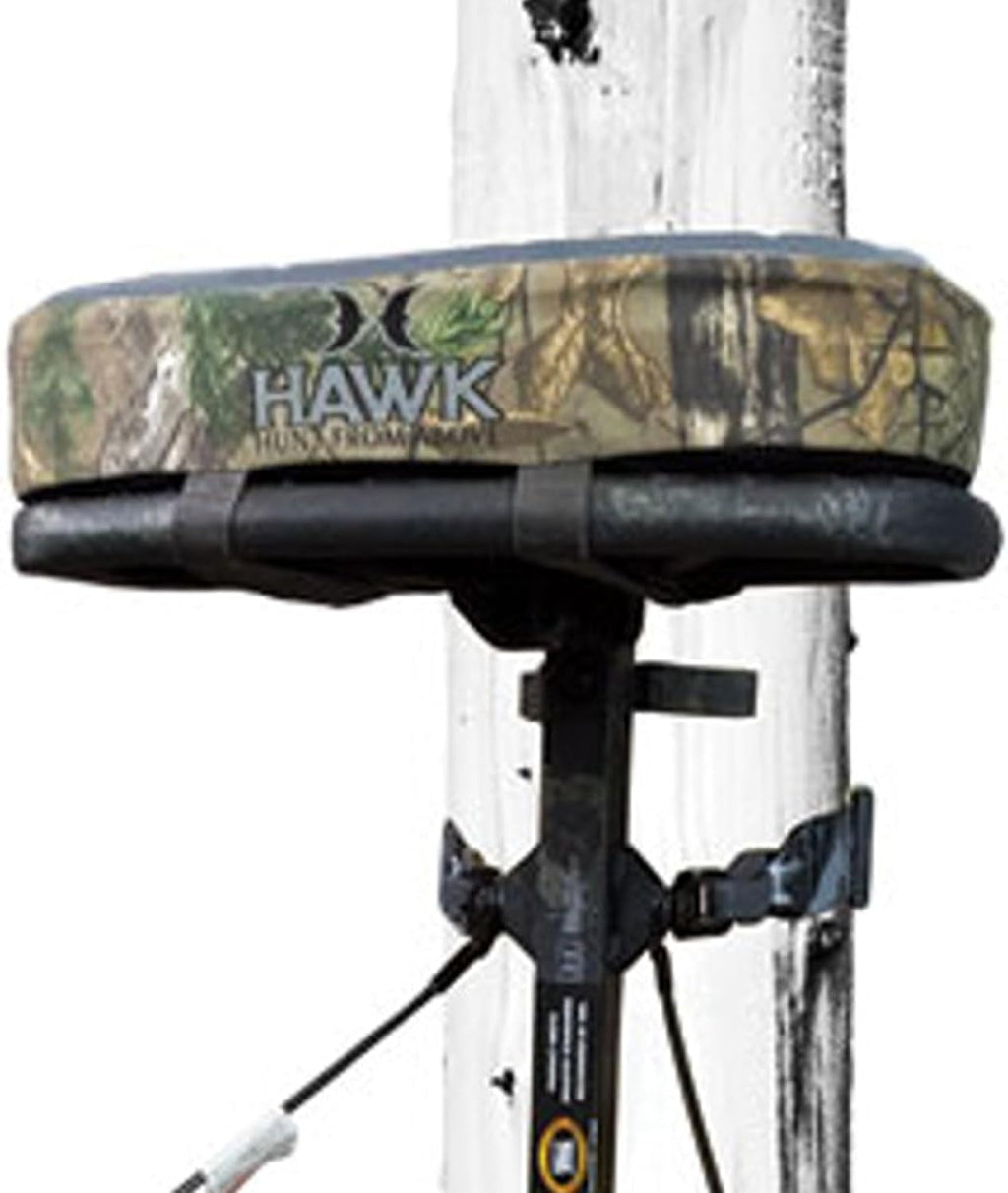 Hawk Hang-On Deer Hunting Tree Stand with XL Seat and Platform, Kickback LVL