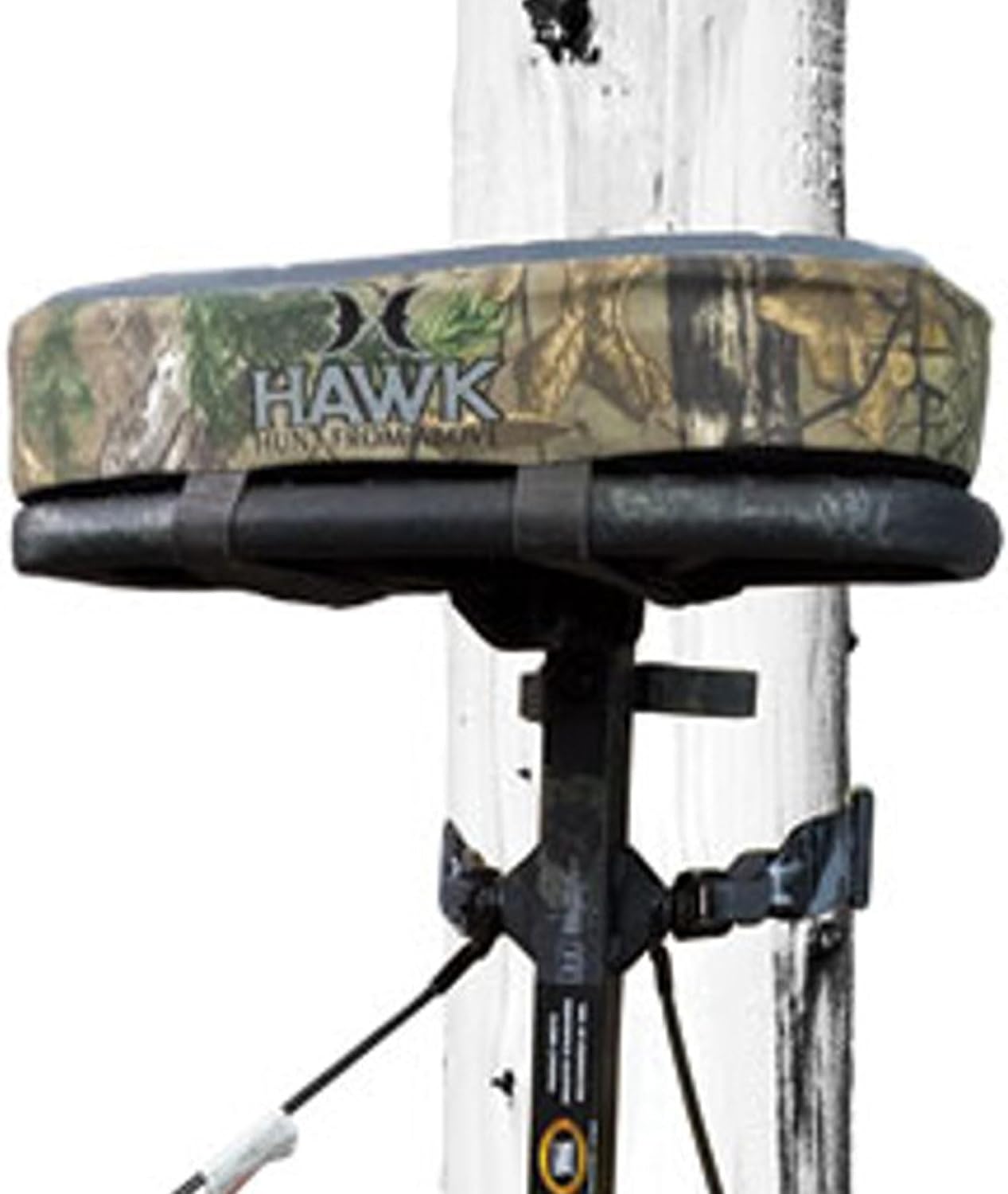Hawk Hang-On Deer Hunting Tree Stand with XL Seat and Platform, Kickback LVL