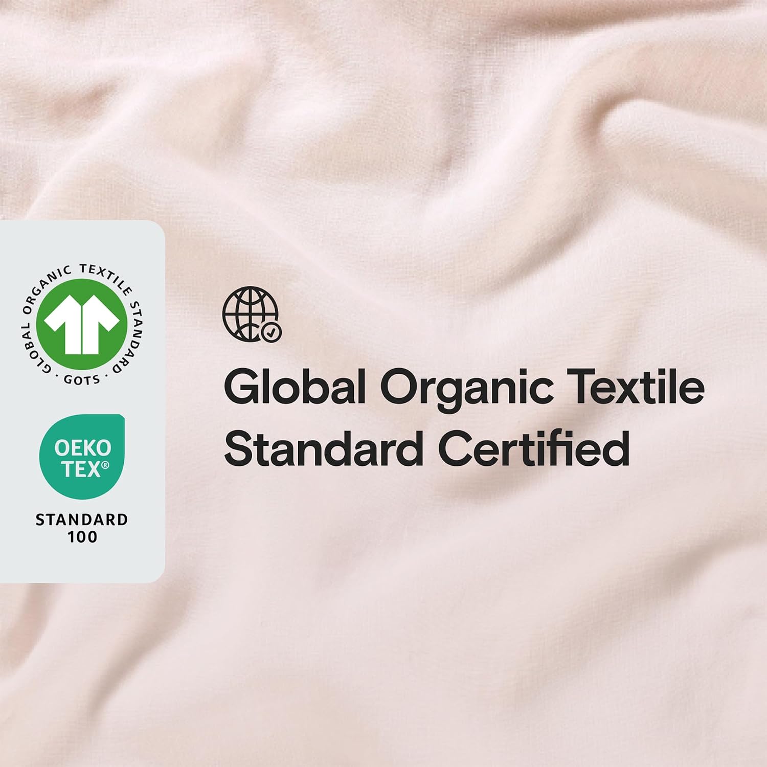 Sijo Stone Washed Organic French Linen Bed Sheet Set, GOTS Certified Organic, Best Cooling Linen Sheet Award by Sleep Foundation, 4 Piece - 2 Pillowcases, 1 Fitted and 1 Flat (Blush, Queen)