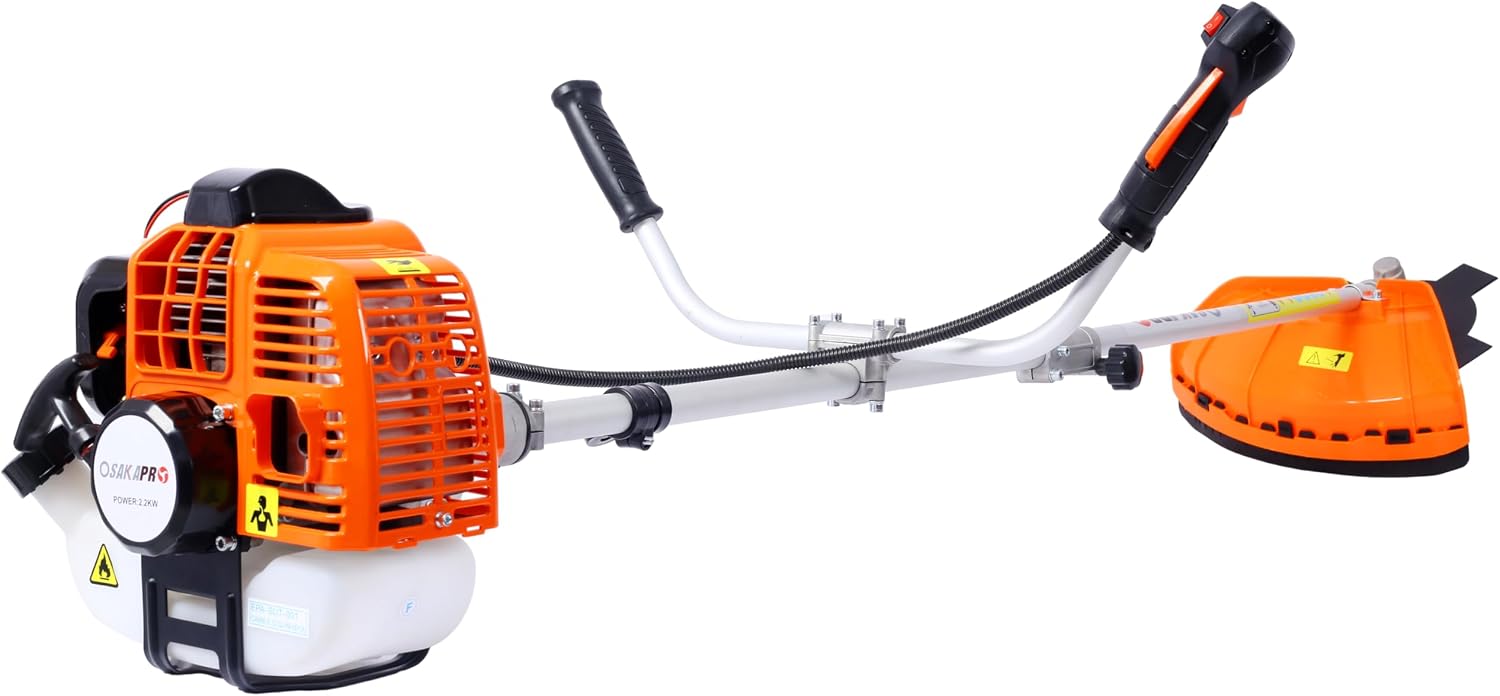 52cc 2-Cycle Gas Multi-Trimmer | 6-in-1 String Trimmer w/Rotatable Pole Saw, Weed Eater Weed Wacker, Brush Cutter & Hedge Trimmer Gas for Lawn, Yard, Garden Care, All-in-one Garden Tool