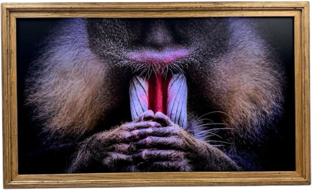 32, 43, 50 & 55 Inch Handmade rustic wood frame. Only works for Samsung The Frame TV and Pro TV. Light Wood Stain (not for use with other models) (50 Inch)