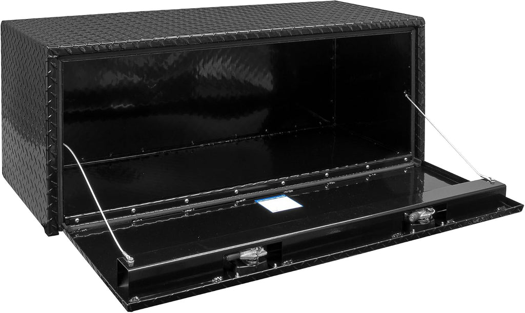 Buyers Products 1725120 Black Diamond Tread Aluminum Underbody Truck Tool Box, 18 x 24 x 48 Inch, Made In The USA, Truck Box For Storage & Organization, Durable Job Box for Truck