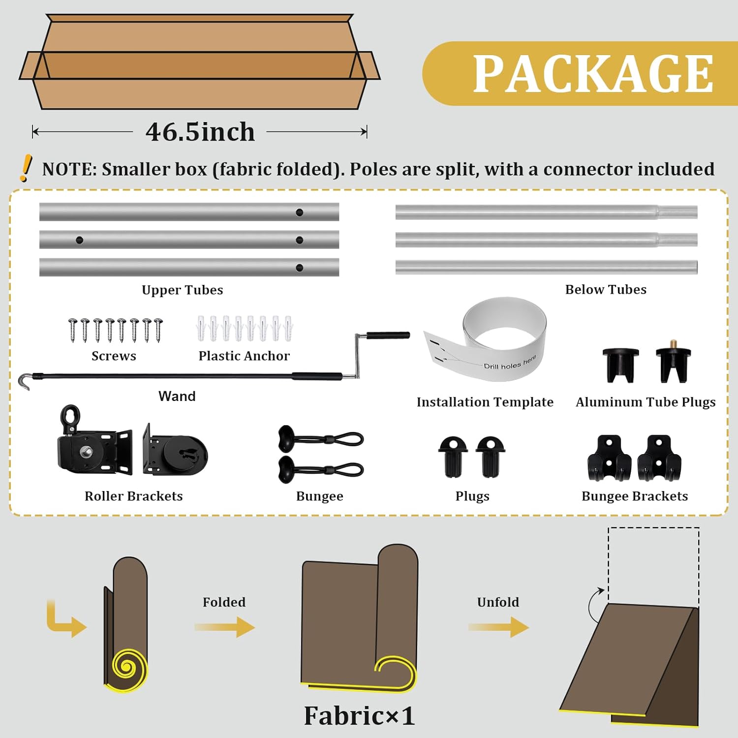 Shade&Beyond Patio Shades Roll Up Outdoor, 10' W x 8' H Mocha 220 GSM Shade Cloth Outside Blinds Cloth for Porch Pergola Gazebo