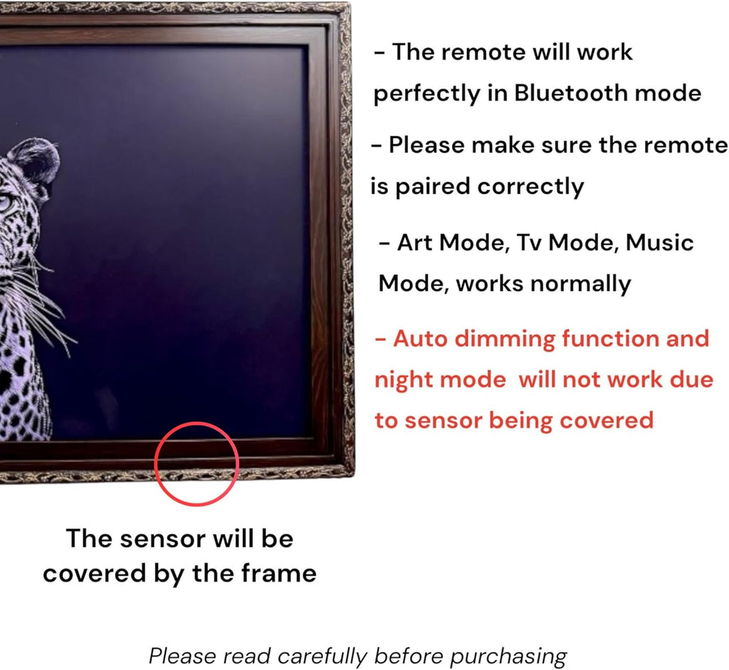 32, 43, 50 and 55 inch handmade ornate wood TV Frame for Samsung The Frame TV and Pro Tv. Dark Walnut with Gold trim. (2021-2025 models) (55 INCH)