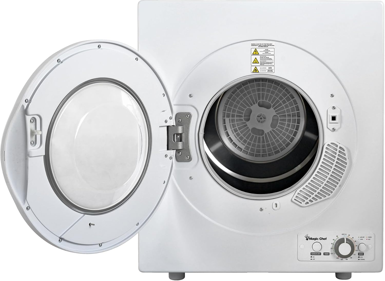 2.6 cu. ft. White Compact Electric Dryer
