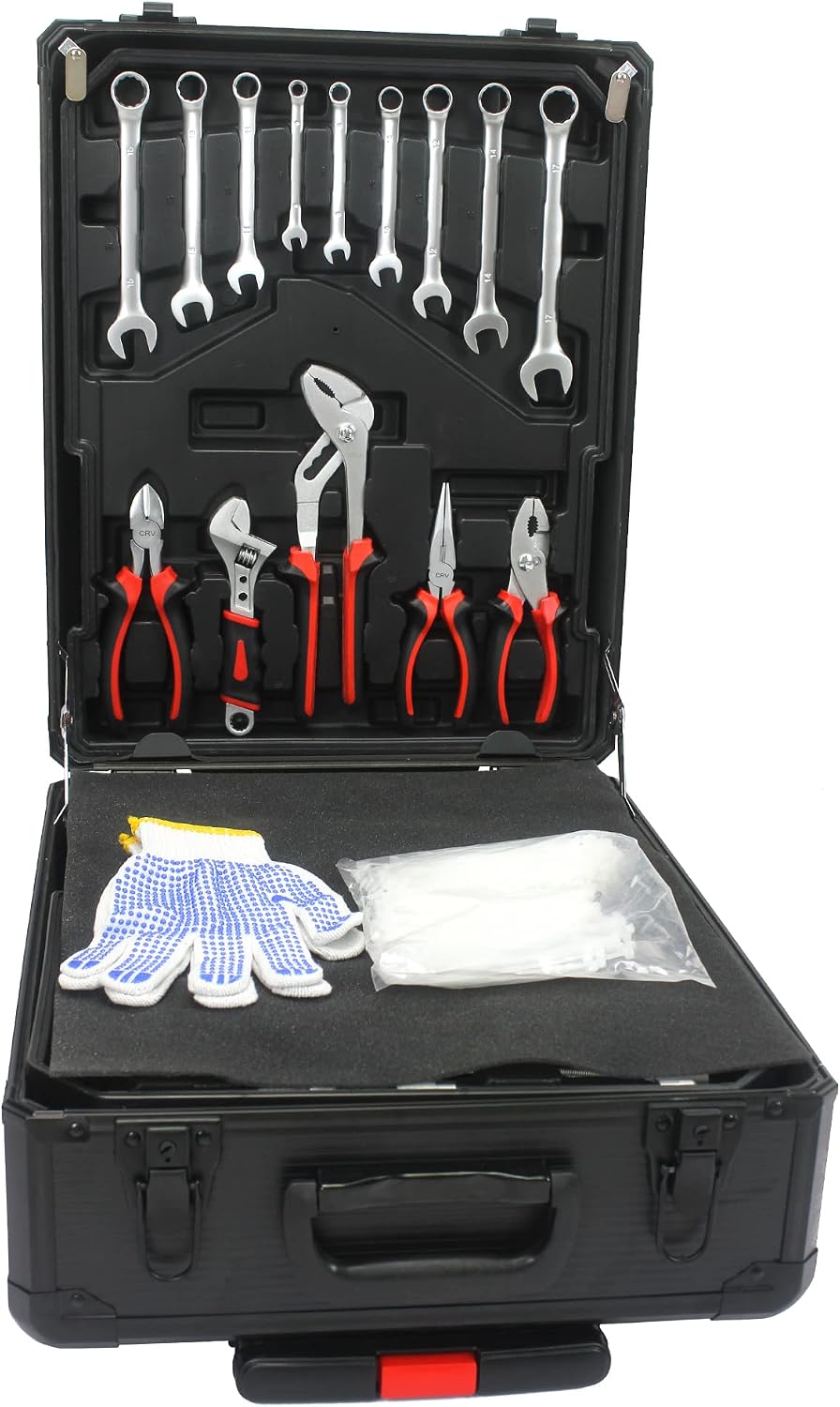899pcs Artman Tool Set Tool Set Mechanics Kit, General Household Hand Tool Set for Home, Rolling Tool Box with Wheels - Perfect for Craftsman, Diyer, Handyman (Black)
