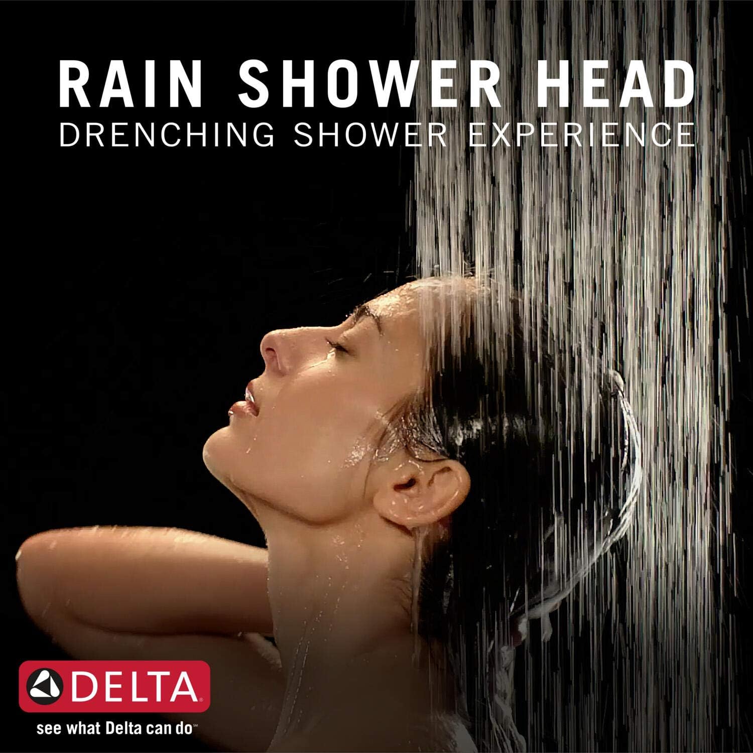 Delta Faucet Vero 14 Series Single-Function Tub and Shower Trim Kit with Single-Spray Touch-Clean Rain Shower Head, Champagne Bronze T14253-CZ (Valve Not Included)