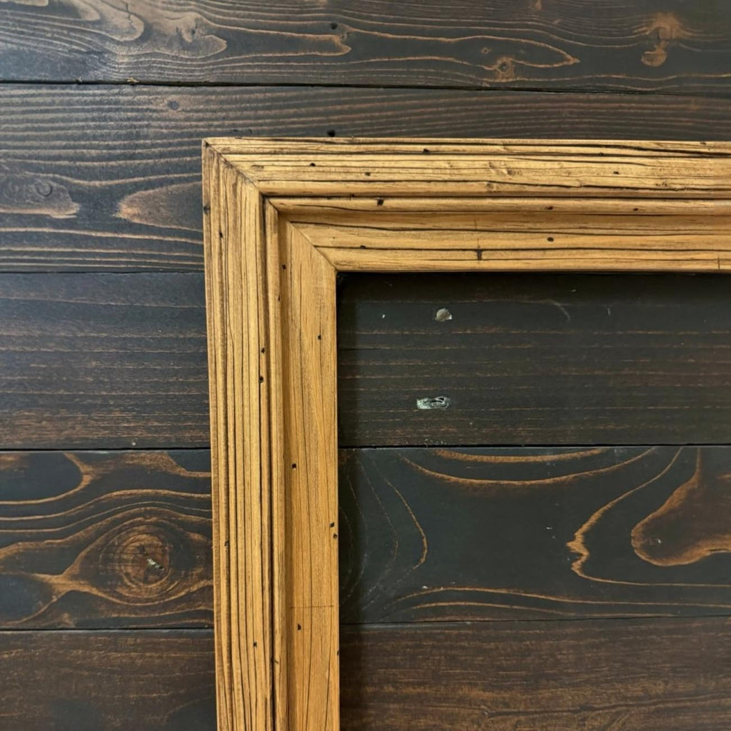 32, 43, 50 & 55 Inch Handmade rustic wood frame. Only works for Samsung The Frame TV and Pro TV. Light Wood Stain (not for use with other models) (55 Inch)