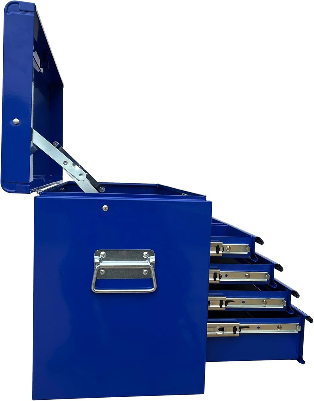 Workington Portable Metal Tool Chest with 6 Drawers, 24' 6-Drawer Tool Chest Cabinet with Ball Bearing Drawer Slides, Steel Tool Storage Box Organizer 4005 Blue
