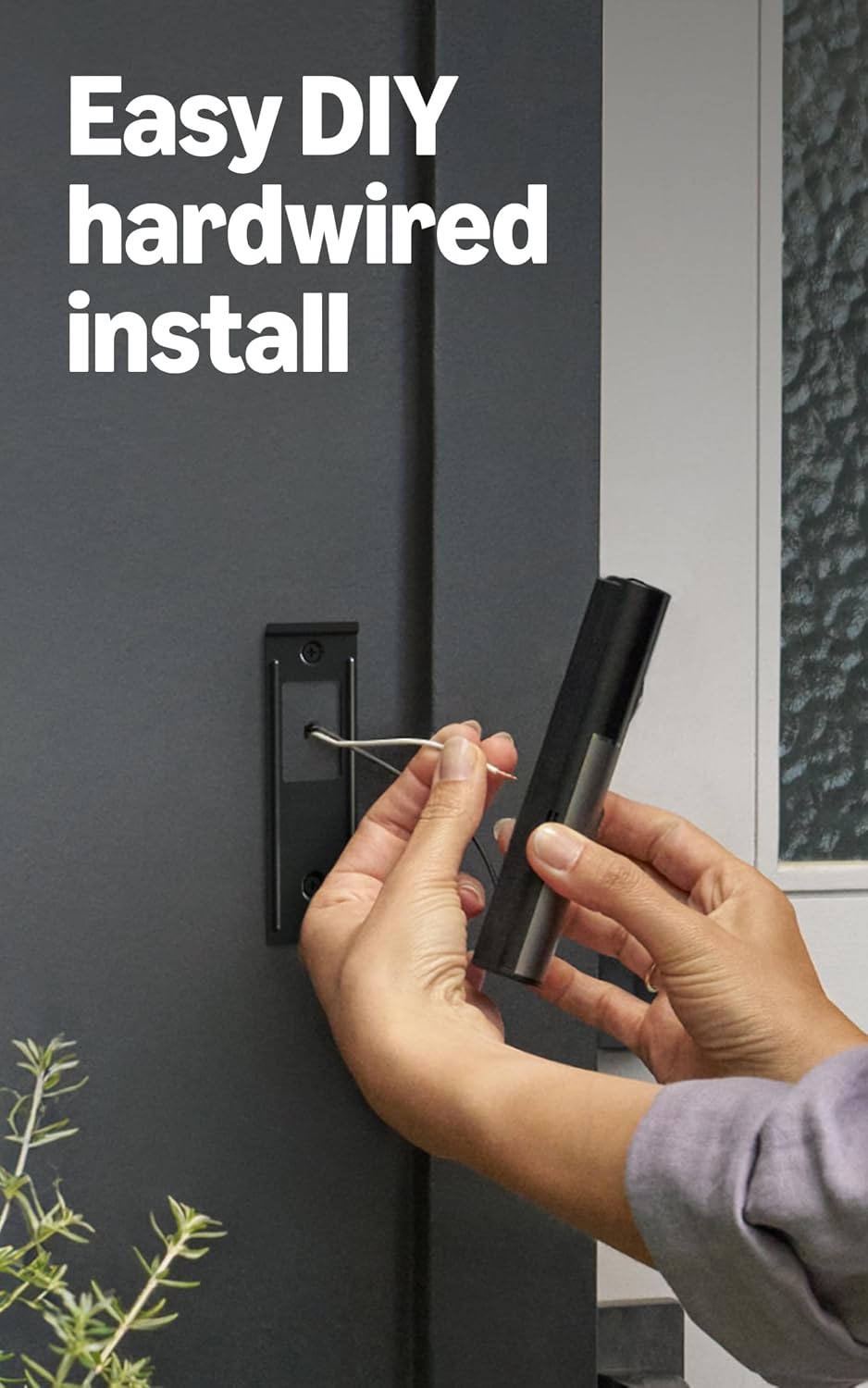 Ring Wired Doorbell Pro (Newest Model) with Spotlight Cam Pro, Plug-In (Newest Model), Black