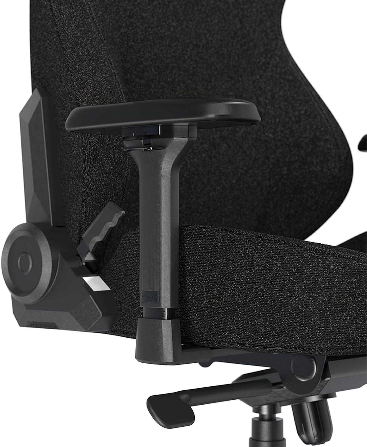 DXRacer Craft XL Video Gaming Chair for Adults, Ergonomic Office Reclining Computer Chair with Magnetic Head Pillow and Lumbar Support, Racing Style Height Adjustable (Woven Fabric, Black)