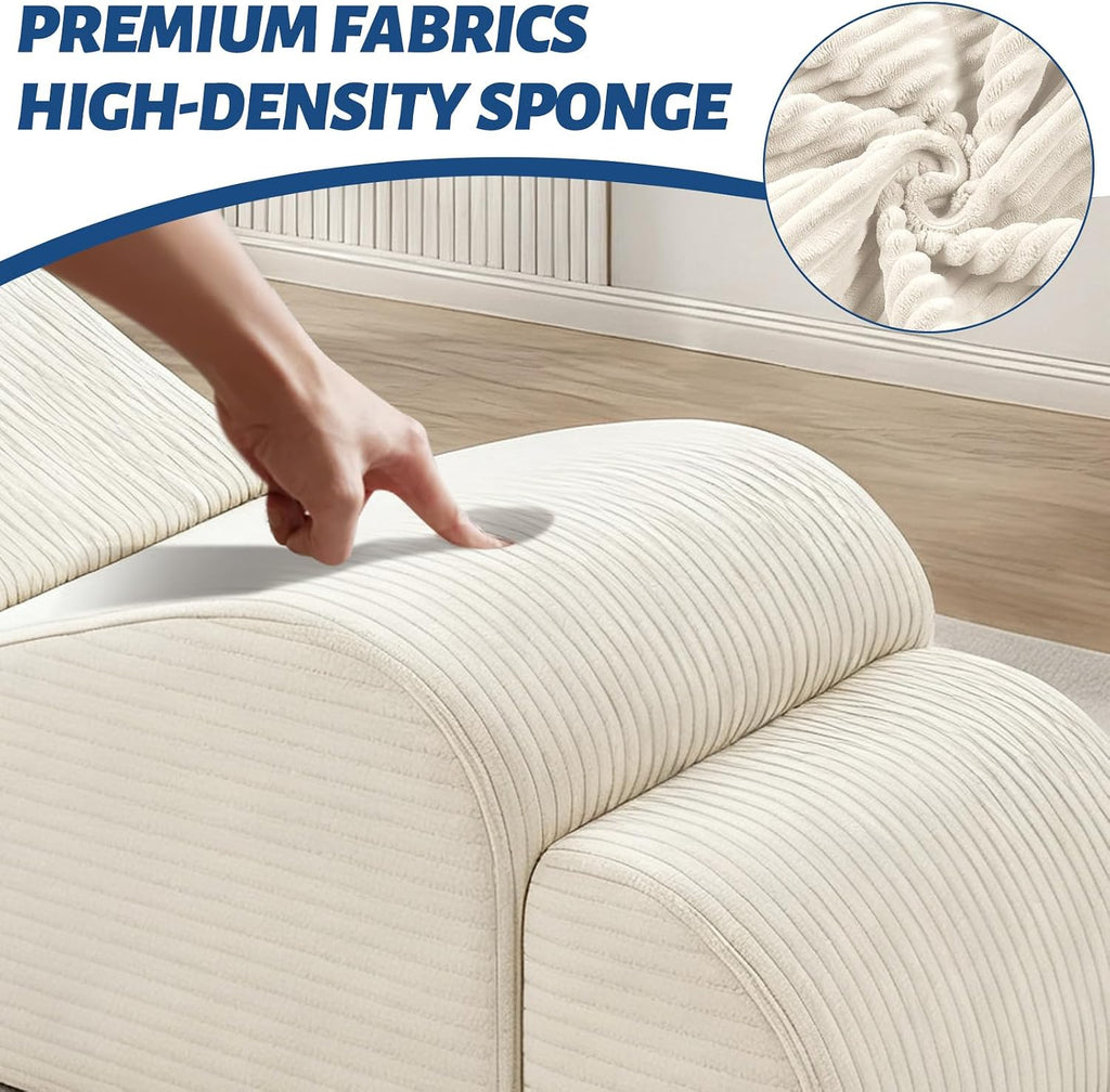 Yoga Chair for Adult, Chaise Lounge Chair with Headrest, Waist Pad, Ottoman, Side Pocket, High Density Foam and Non-Slip Bottom, Yoga Chair for Stretching Exercise, Massage, and Relaxation (Beige)