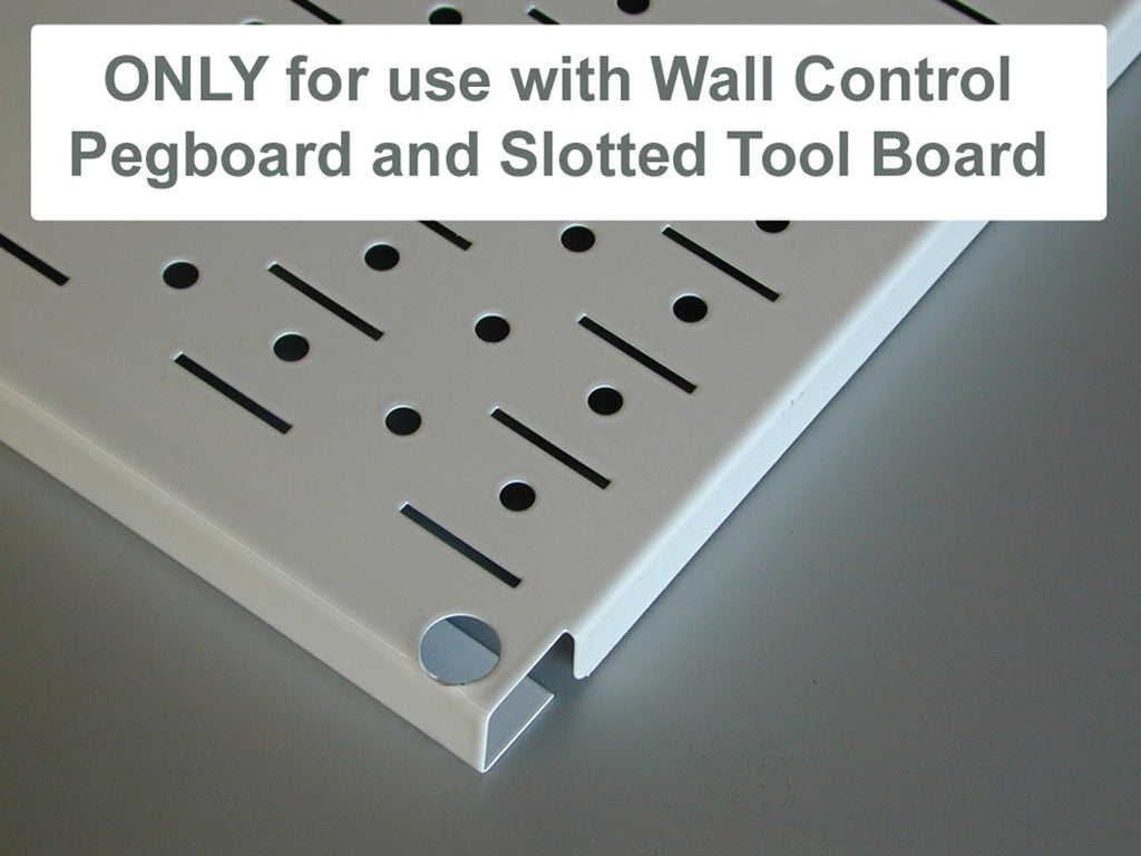 Wall Control Pegboard Spray Can Holder Bracket and Aerosol Can Organizer Pegboard and Slotted Tool Board - Blue (Pack of 6)