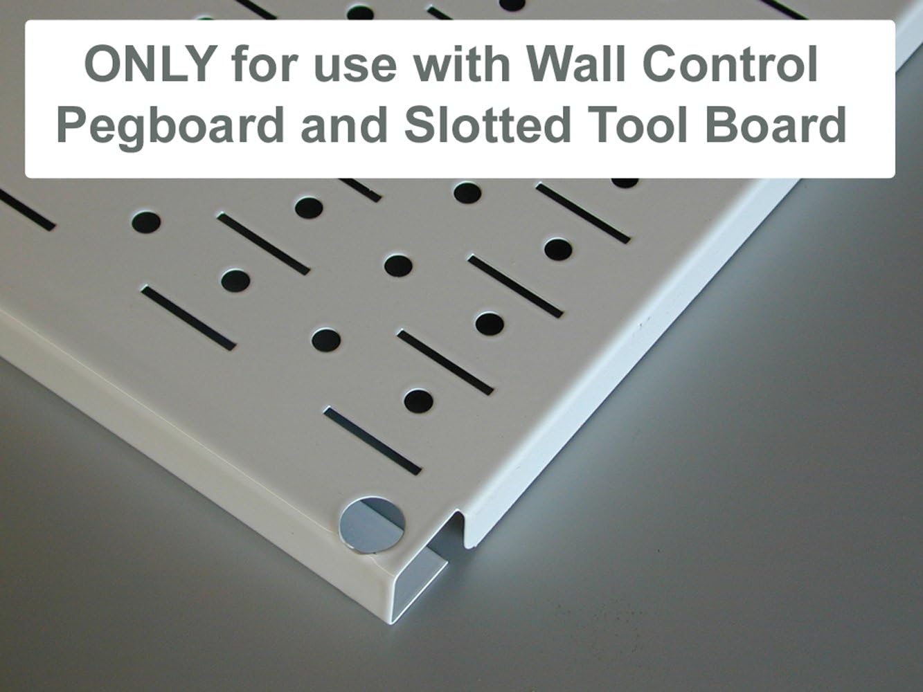 Wall Control Pegboard Spray Can Holder Bracket and Aerosol Can Organizer Pegboard and Slotted Tool Board - Blue (Pack of 6)